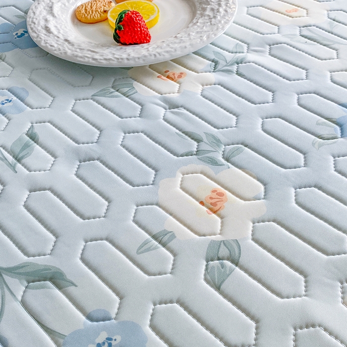 91家纺网 家纺一手货源 找家纺 七里香 2026春夏新款凉感丝数码印花乳胶凉席 印花-花韵