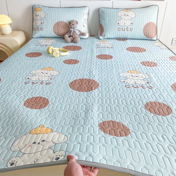 七里香 2026春夏新款凉感丝数码印花乳胶凉席 印花-乖乖狗