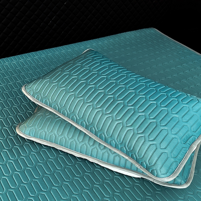 91家纺网 家纺一手货源 找家纺 七里香 2026春夏新款凉感丝数码印花乳胶凉席 纯色-墨绿