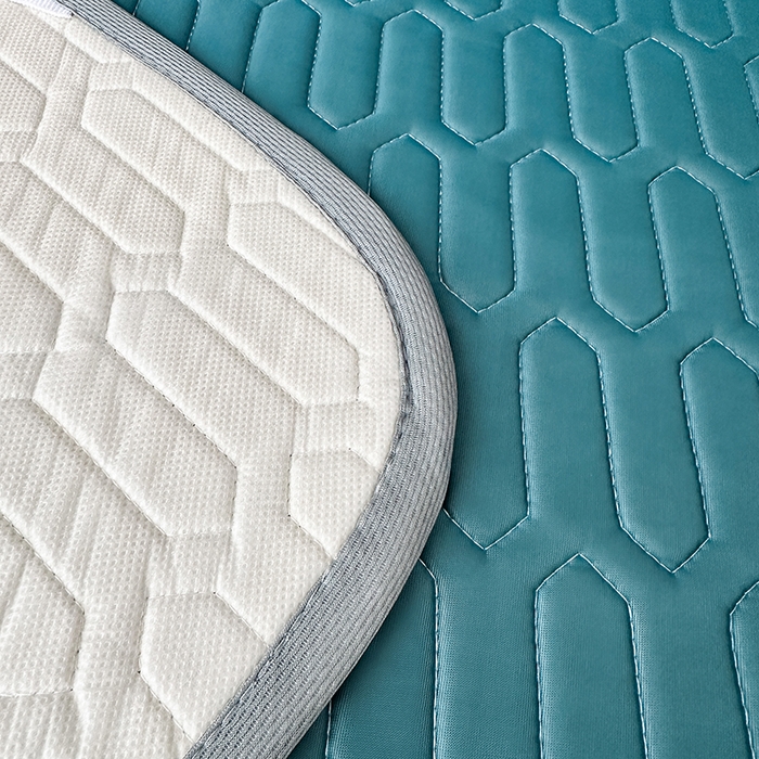 91家纺网 家纺一手货源 找家纺 七里香 2026春夏新款凉感丝数码印花乳胶凉席 纯色-墨绿