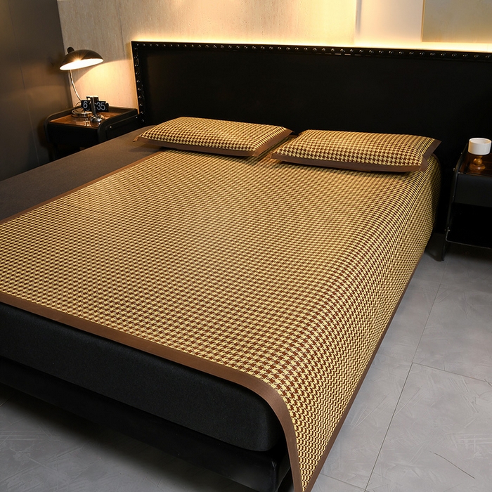 91家纺网 家纺一手货源 找家纺 （总）苏迪网销供货 2026年新款凉席全包双面藤席反面冰丝席