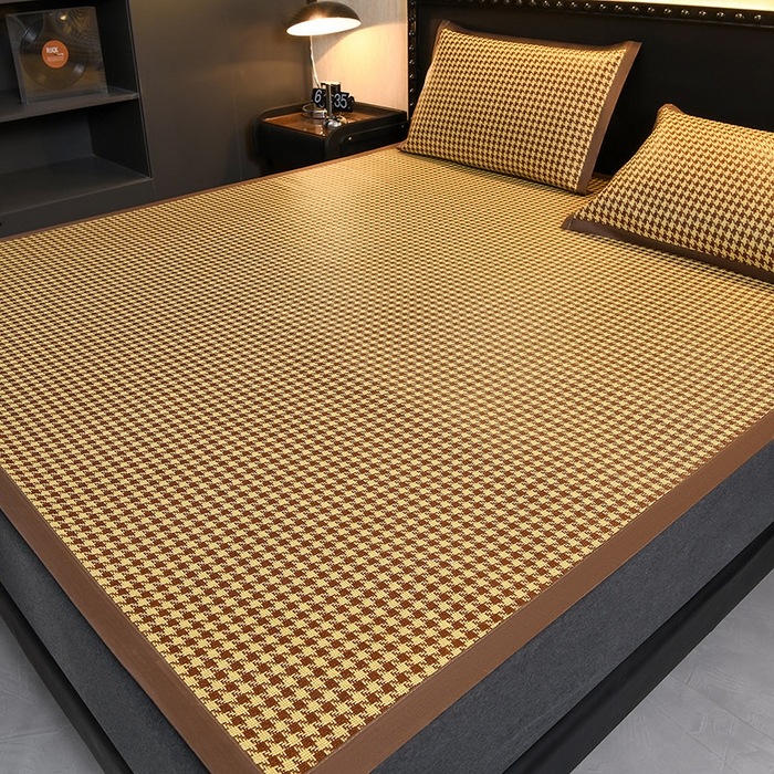 91家纺网 家纺一手货源 找家纺 （总）苏迪网销供货 2026年新款凉席全包双面藤席反面冰丝席