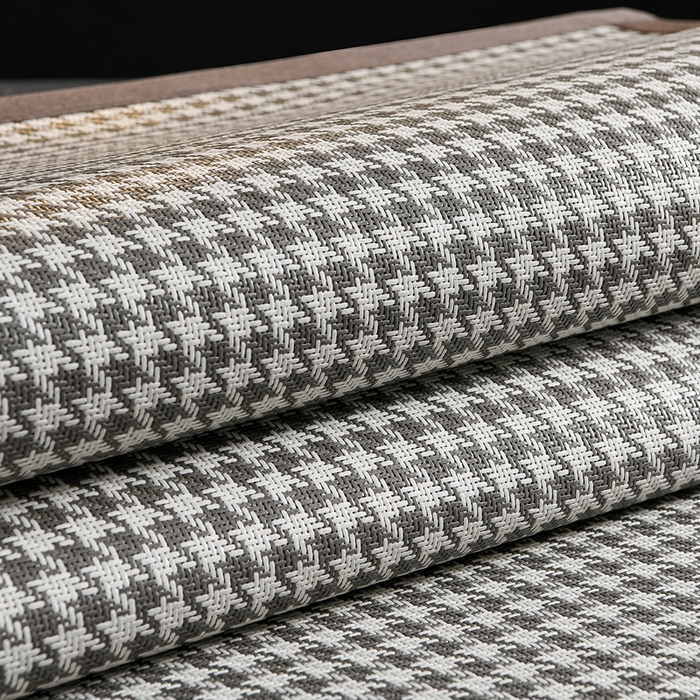 91家纺网 家纺一手货源 找家纺 苏迪网销供货 2026年新款凉席全包双面藤席反面冰丝席 千鸟格-灰