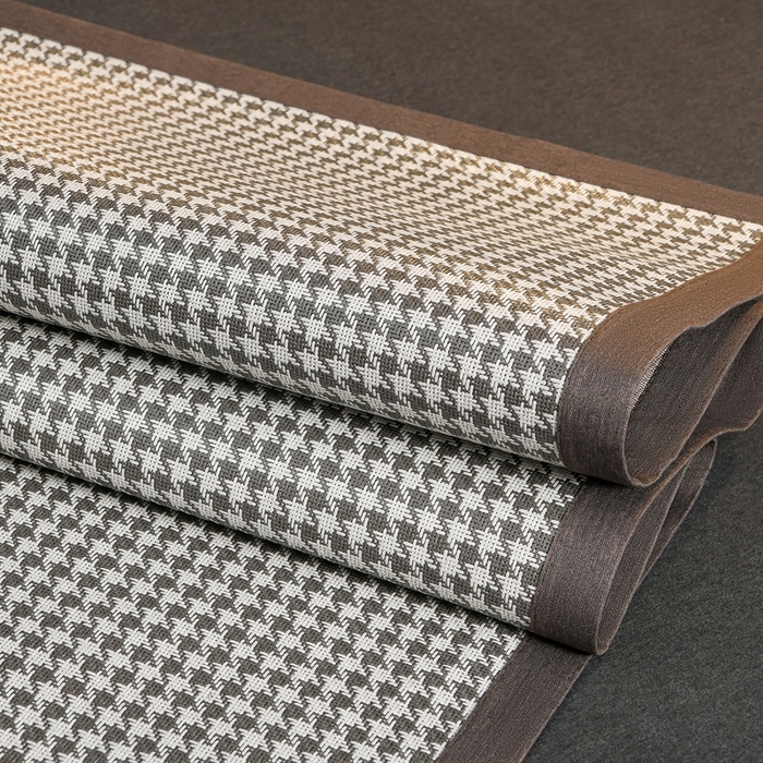 91家纺网 家纺一手货源 找家纺 苏迪网销供货 2026年新款凉席全包双面藤席反面冰丝席 千鸟格-灰