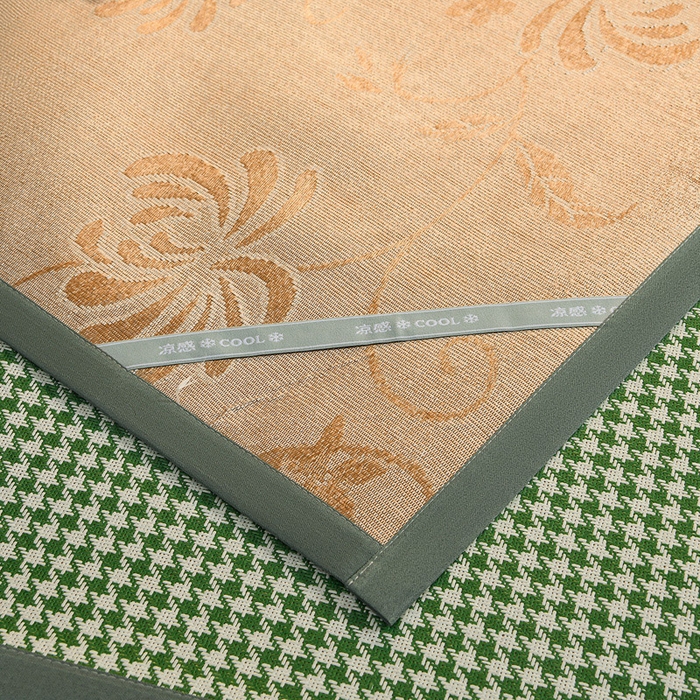 91家纺网 家纺一手货源 找家纺 苏迪网销供货 2026年新款凉席全包双面藤席反面冰丝席 千鸟格-绿