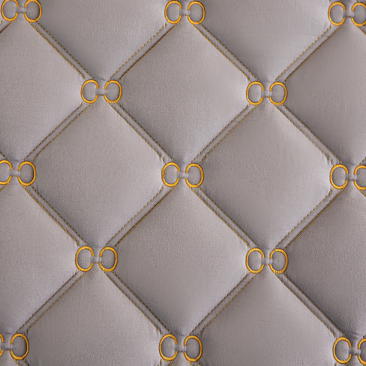 91家纺网 家纺一手货源 找家纺 云木里 2026新款绣花磨毛水洗棉六面全包床笠床垫保护套拉链床笠 床笠单件 刺绣款-浅灰-五面夹棉