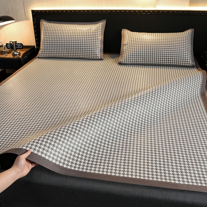 91家纺网 家纺一手货源 找家纺 （总）苏迪网销供货 2026年新款凉席全包双面藤席反面冰丝席