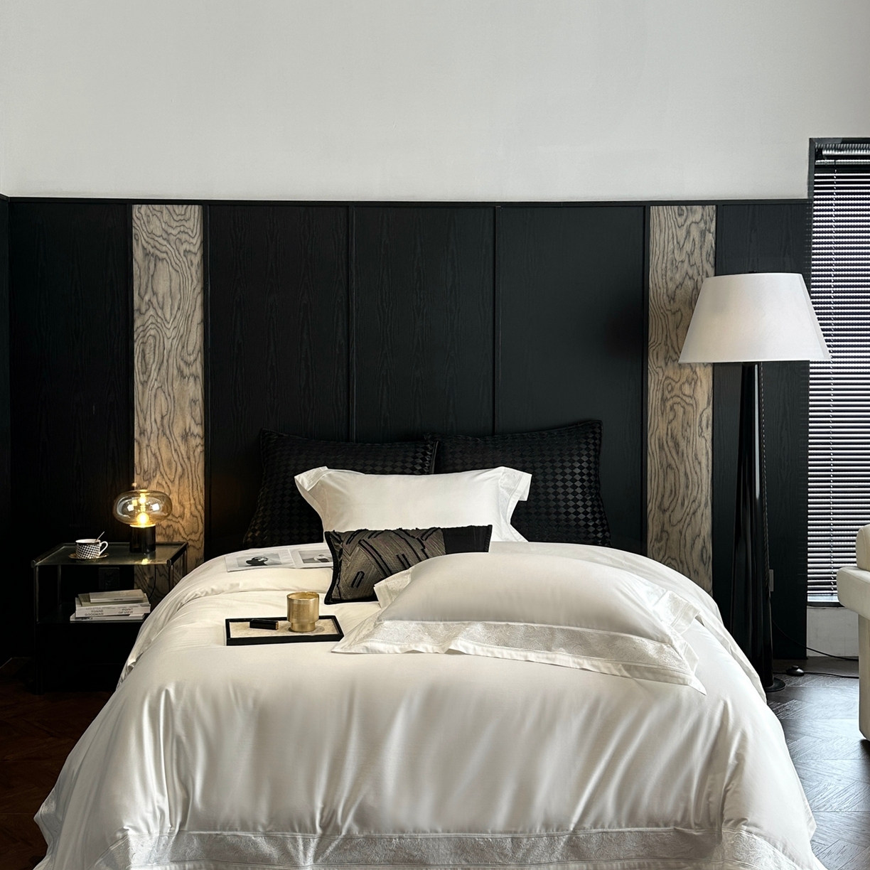 91家纺网 家纺一手货源 找家纺 （总）时亿家居 2026新款100s长绒棉全棉纯棉四件套-奥斯丁