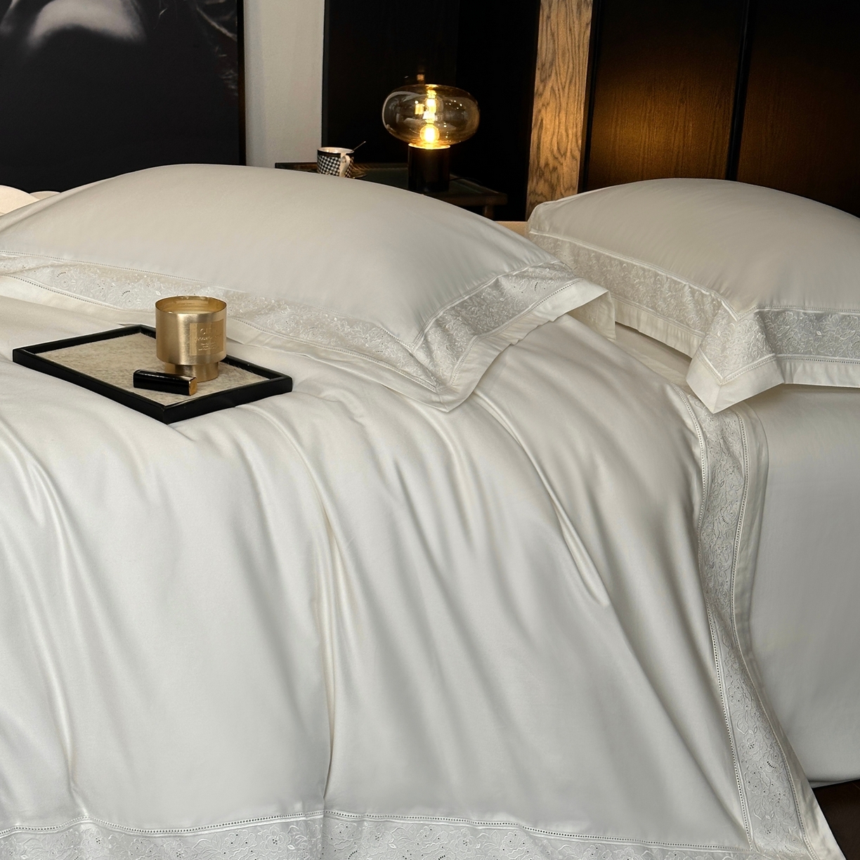 91家纺网 家纺一手货源 找家纺 （总）时亿家居 2026新款100s长绒棉全棉纯棉四件套-奥斯丁