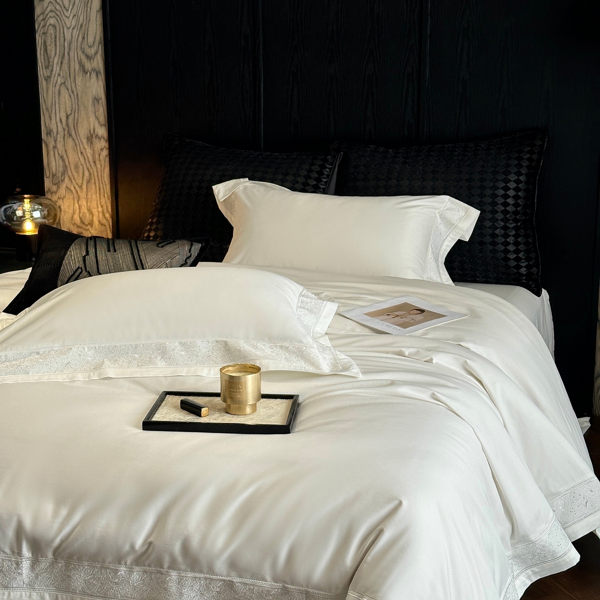 91家纺网 家纺一手货源 找家纺 （总）时亿家居 2026新款100s长绒棉全棉纯棉四件套-奥斯丁