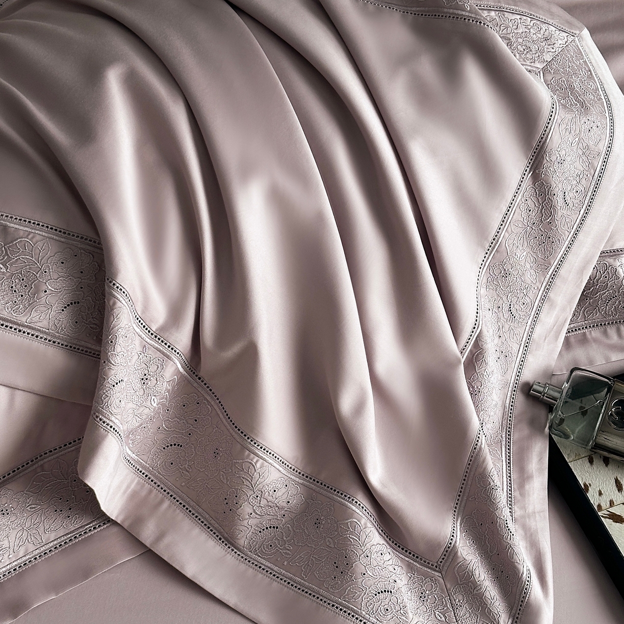 91家纺网 家纺一手货源 找家纺 时亿家居 2026新款100s长绒棉全棉纯棉四件套-奥斯丁 奥斯丁-梦幻紫