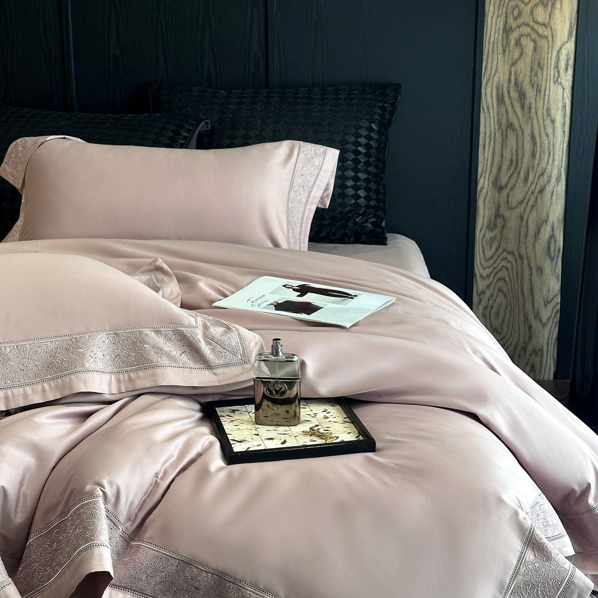 91家纺网 家纺一手货源 找家纺 时亿家居 2026新款100s长绒棉全棉纯棉四件套-奥斯丁 奥斯丁-梦幻紫