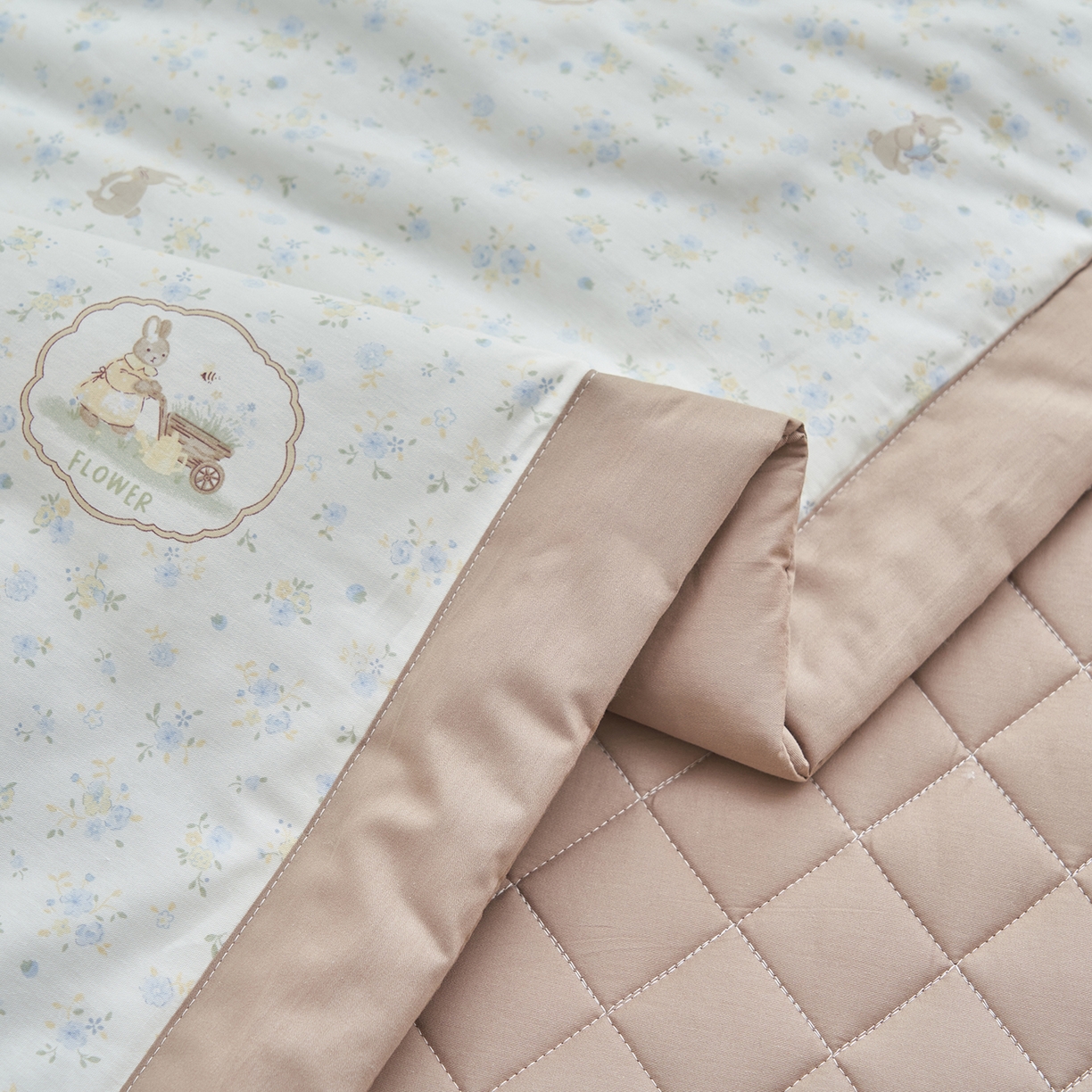 91家纺网 家纺一手货源 找家纺 绒城 2026新款 12868全棉印花棉花夏被四件套 全棉夏被四件套新疆棉花被 - 经典系列 萌遇