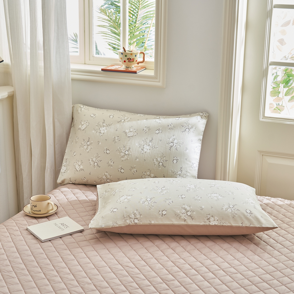 91家纺网 家纺一手货源 找家纺 绒城 2026新款 12868全棉印花棉花夏被四件套 全棉夏被四件套新疆棉花被 - 经典系列 米杏繁花