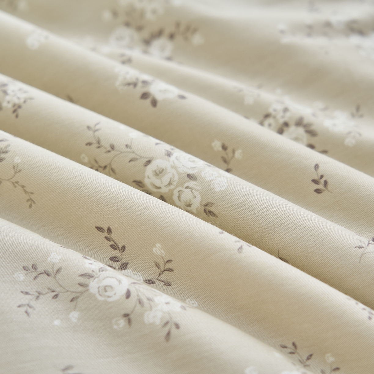 91家纺网 家纺一手货源 找家纺 绒城 2026新款 12868全棉印花棉花夏被四件套 全棉夏被四件套新疆棉花被 - 经典系列 米杏繁花