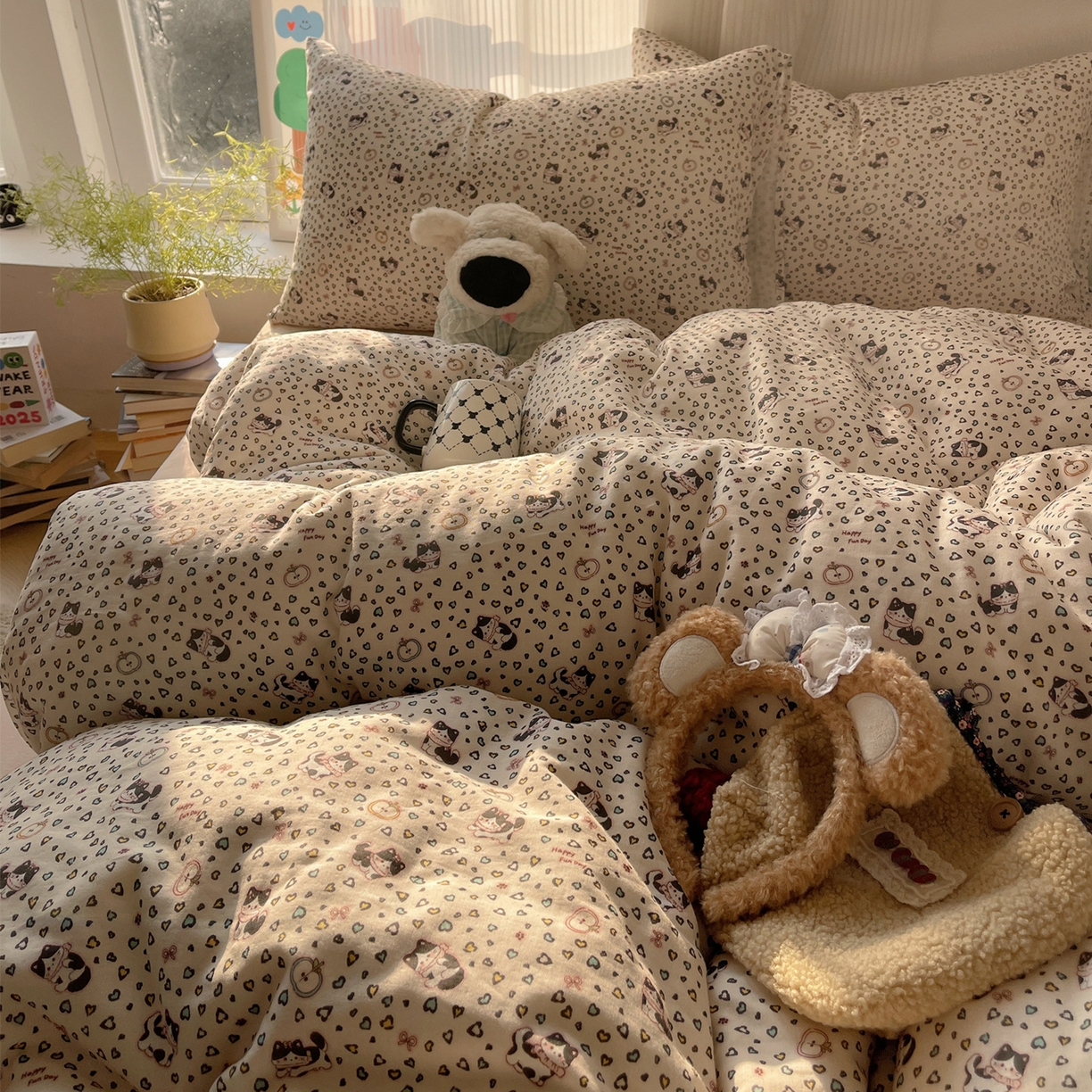 91家纺网 家纺一手货源 找家纺 （总）萝莉家纺 2026新款全棉双层纱四件套