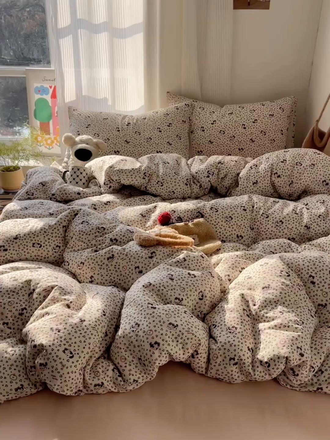 91家纺网 家纺一手货源 找家纺 （总）萝莉家纺 2026新款全棉双层纱四件套