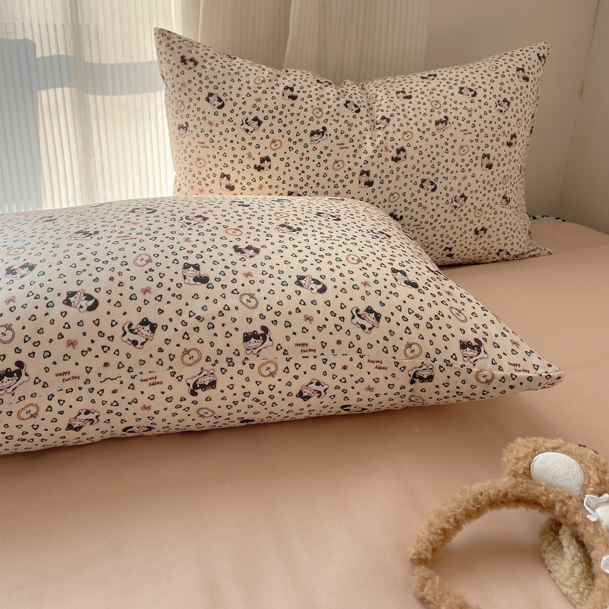 91家纺网 家纺一手货源 找家纺 （总）萝莉家纺 2026新款全棉双层纱四件套