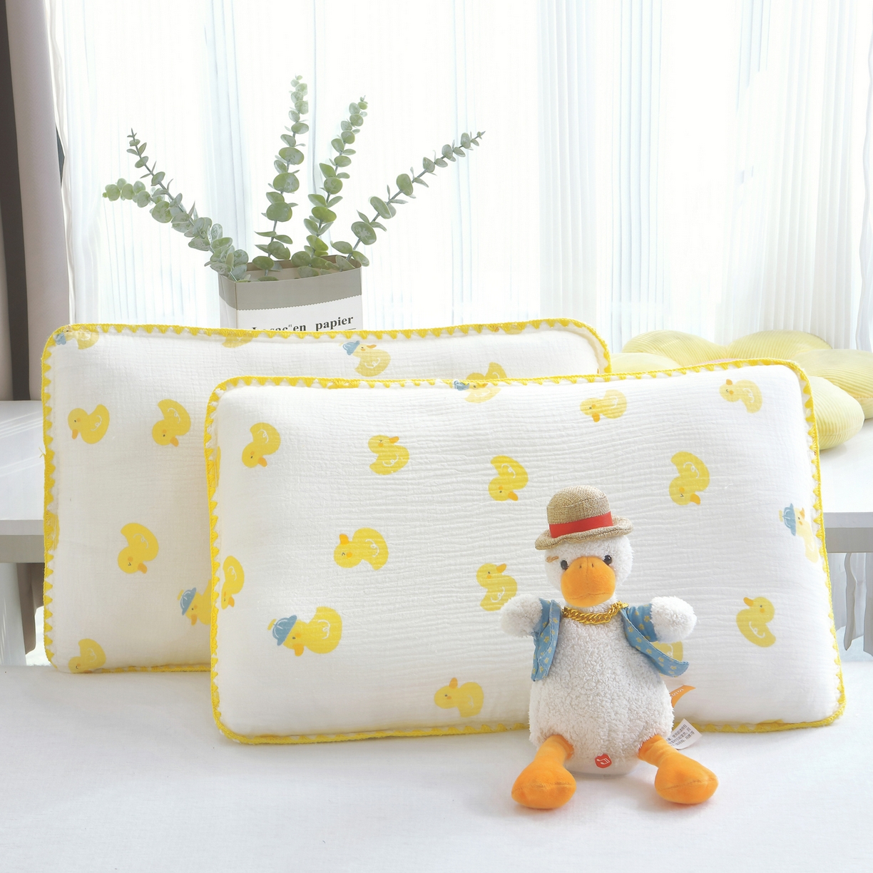 91家纺网 家纺一手货源 找家纺 （总）布凡家居 2026新款A类全棉皱皱纱儿童枕套