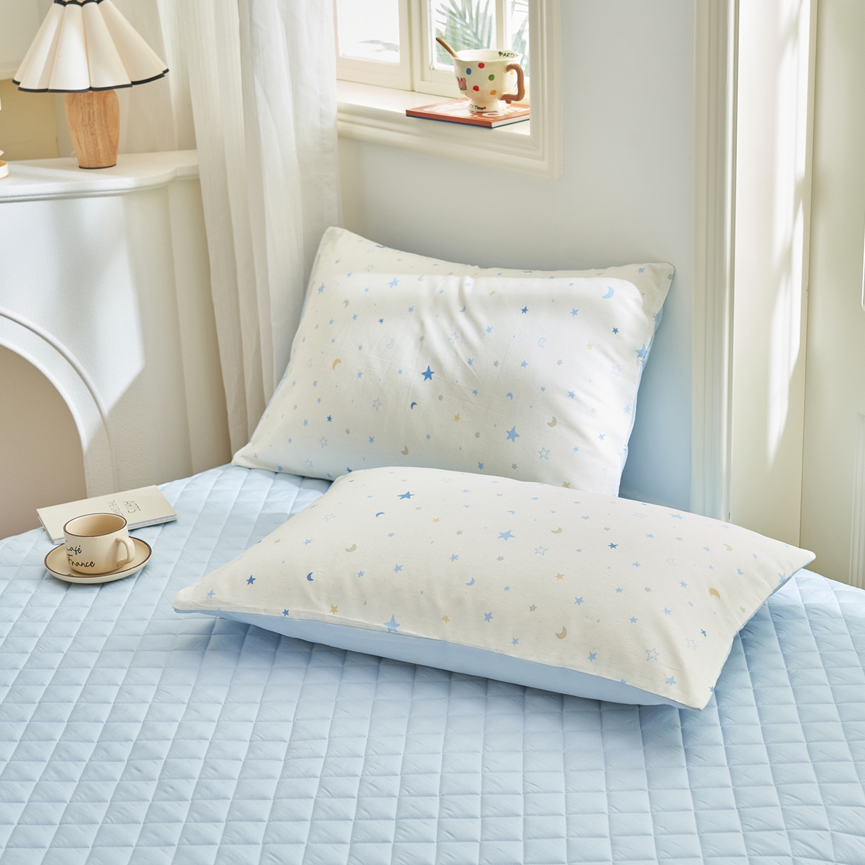 91家纺网 家纺一手货源 找家纺 绒城 2026新款 12868全棉印花棉花夏被四件套 全棉夏被四件套新疆棉花被 - 经典系列 星月传奇