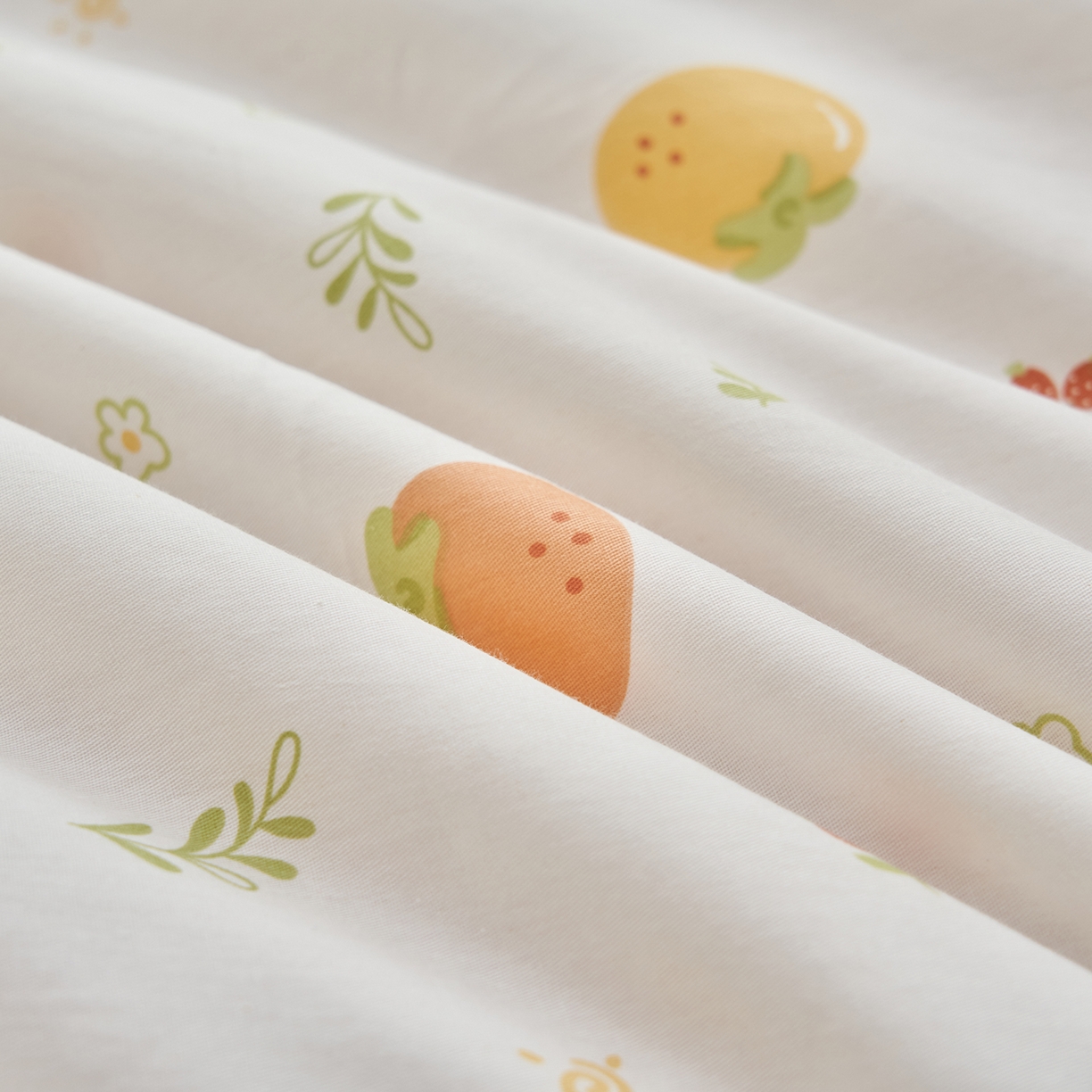 91家纺网 家纺一手货源 找家纺 绒城 2026新款 12868全棉印花棉花夏被四件套 全棉夏被四件套新疆棉花被 - 经典系列 元气小橙