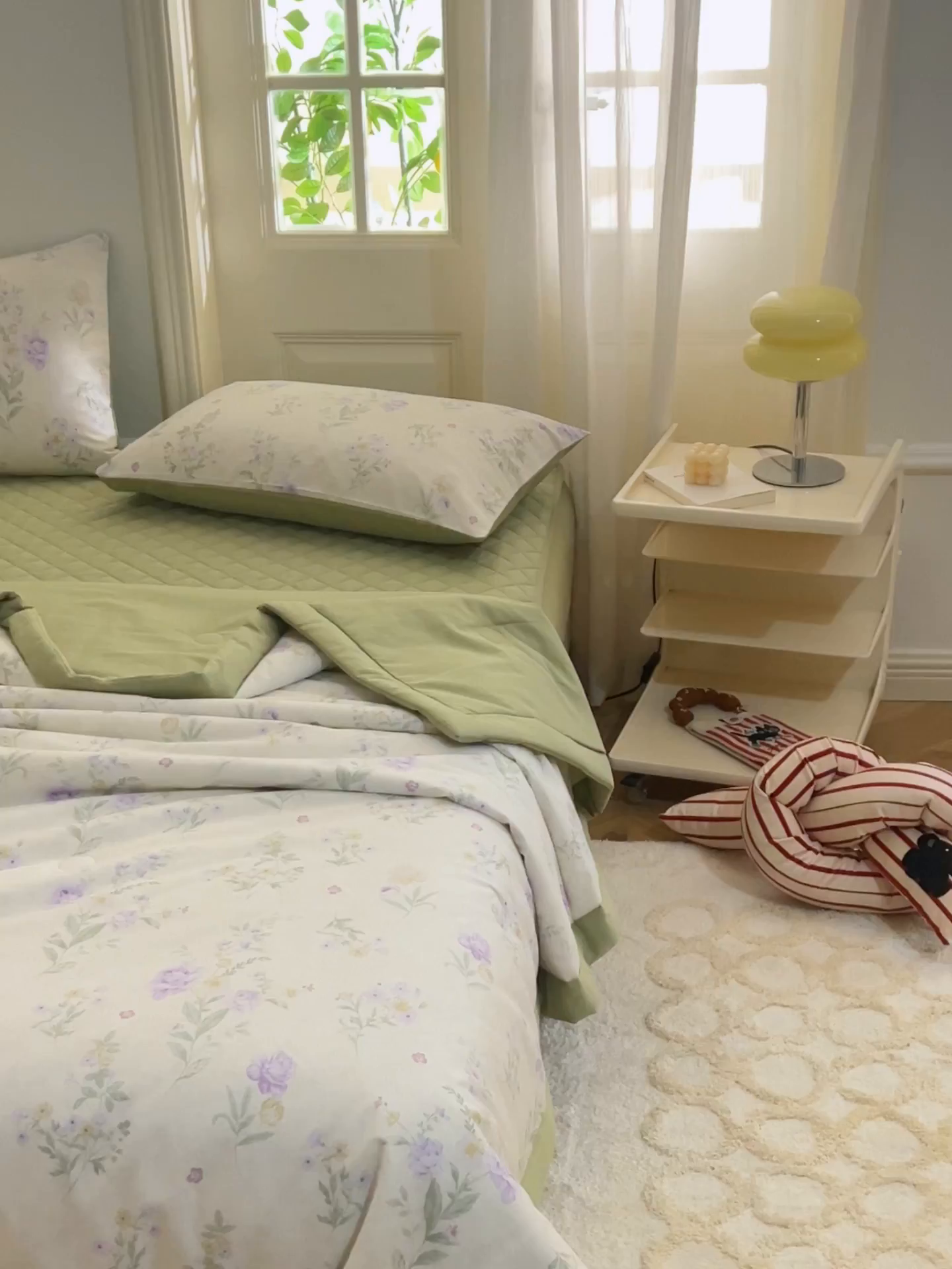 91家纺网 家纺一手货源 找家纺 绒城 2026新款 12868全棉印花棉花夏被四件套 全棉夏被四件套新疆棉花被 - 经典系列 紫苑花影