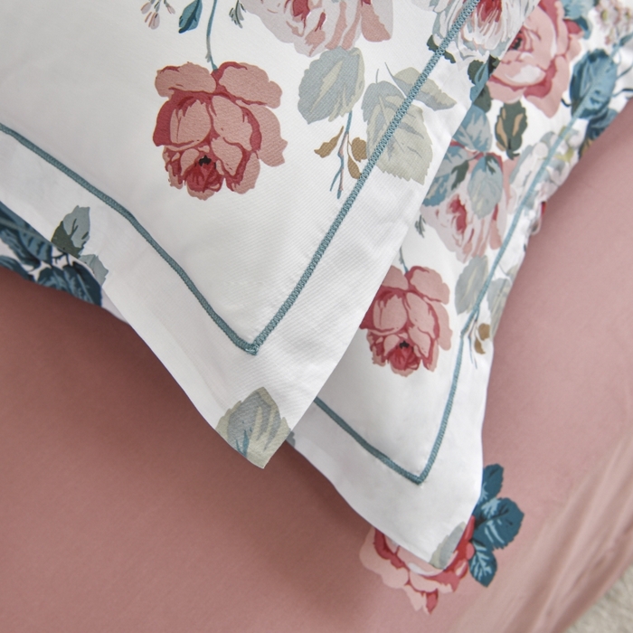 91家纺网 家纺一手货源 找家纺 磨毛世家家纺 206新款铂金凯丽全棉四件套 赫莲娜b粉