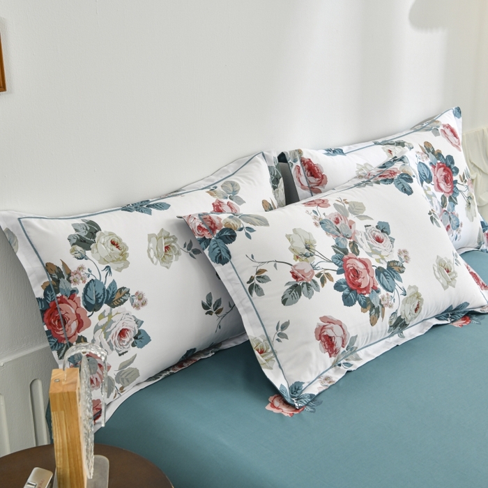 91家纺网 家纺一手货源 找家纺 磨毛世家家纺 206新款铂金凯丽全棉四件套 赫莲娜b蓝