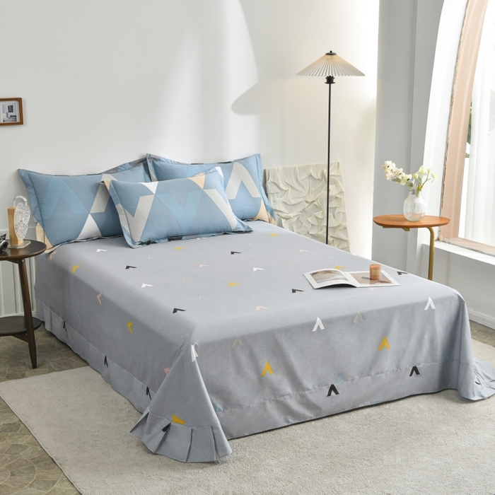 91家纺网 家纺一手货源 找家纺 磨毛世家家纺 206新款铂金凯丽全棉四件套 赫莲娜b蓝