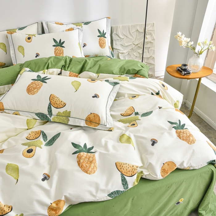 91家纺网 家纺一手货源 找家纺 磨毛世家家纺 206新款铂金凯丽全棉四件套 粒夏