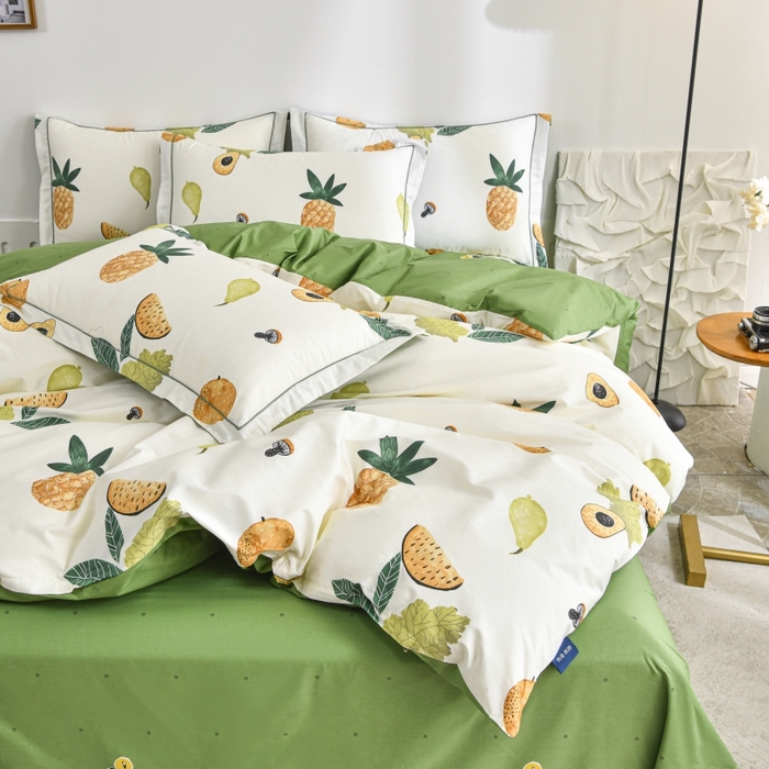 91家纺网 家纺一手货源 找家纺 磨毛世家家纺 206新款铂金凯丽全棉四件套 粒夏