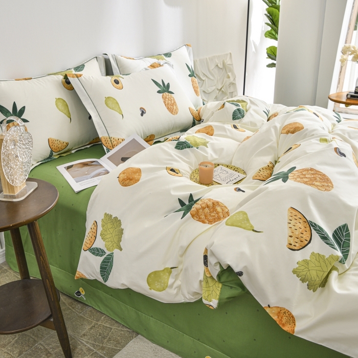 91家纺网 家纺一手货源 找家纺 磨毛世家家纺 206新款铂金凯丽全棉四件套 粒夏