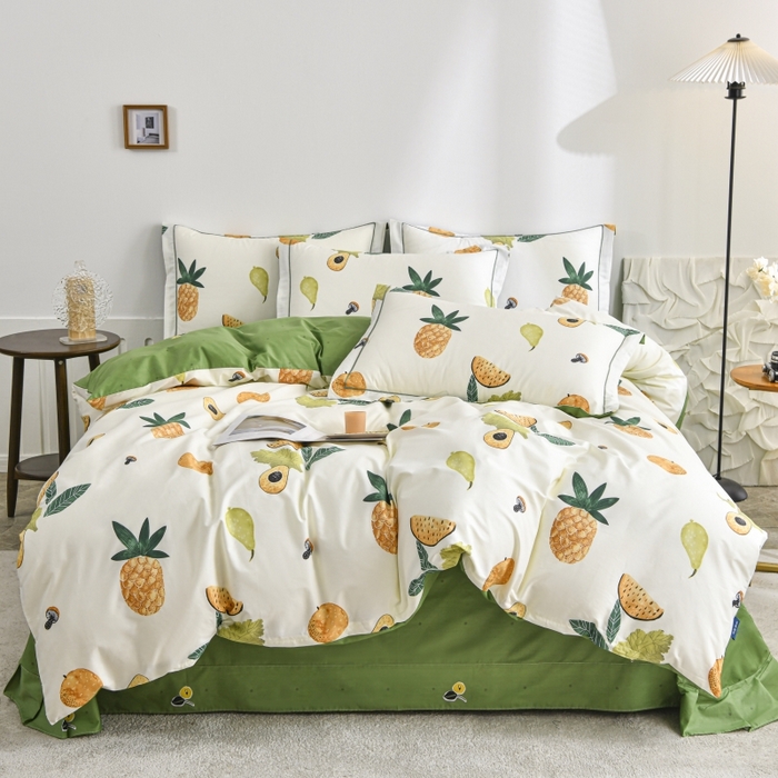 磨毛世家家纺 206新款铂金凯丽全棉四件套 粒夏