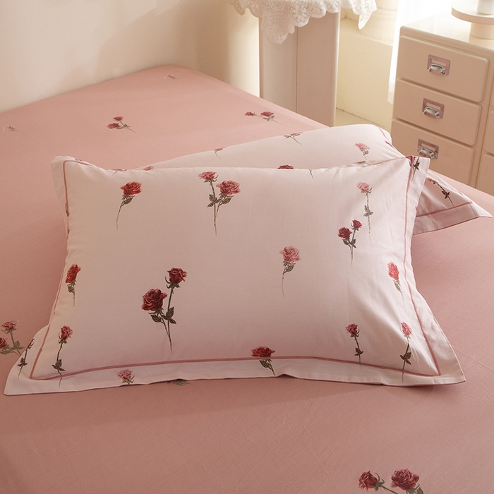 91家纺网 家纺一手货源 找家纺 磨毛世家家纺 206新款铂金凯丽全棉四件套 墨尔本玫瑰