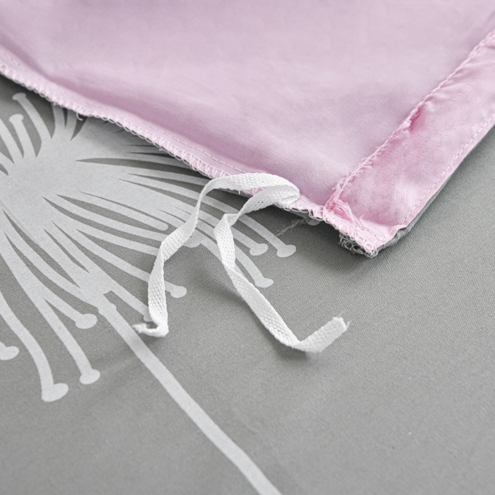 91家纺网 家纺一手货源 找家纺 磨毛世家家纺 206新款铂金凯丽全棉四件套 蒲公英之恋-粉