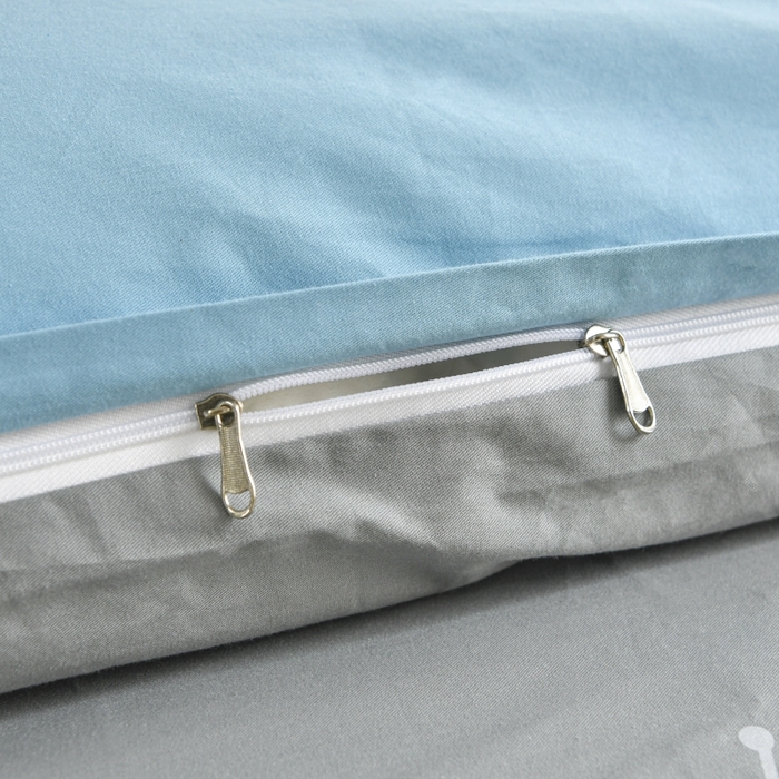 91家纺网 家纺一手货源 找家纺 磨毛世家家纺 206新款铂金凯丽全棉四件套 蒲公英之恋-蓝