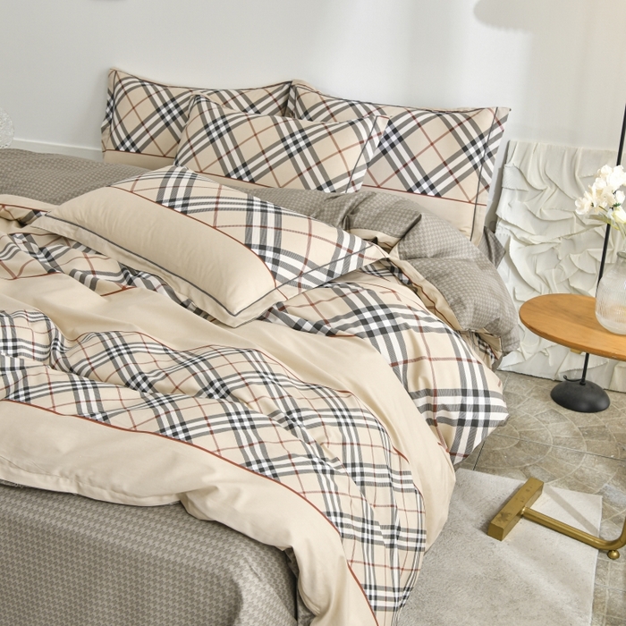 91家纺网 家纺一手货源 找家纺 磨毛世家家纺 206新款铂金凯丽全棉四件套 圣托里