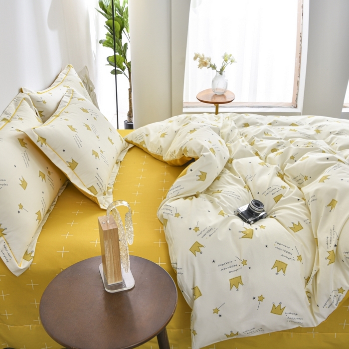 91家纺网 家纺一手货源 找家纺 磨毛世家家纺 206新款铂金凯丽全棉四件套 小王子