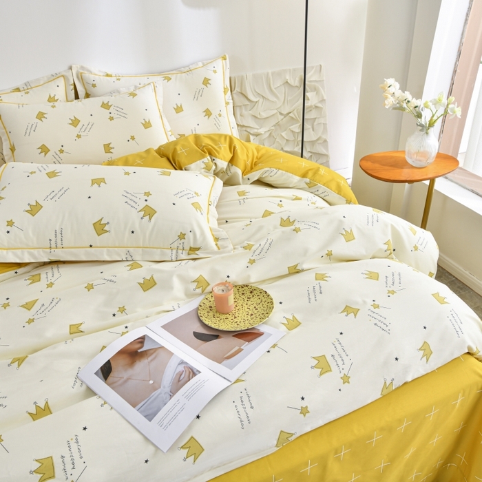 91家纺网 家纺一手货源 找家纺 磨毛世家家纺 206新款铂金凯丽全棉四件套 小王子