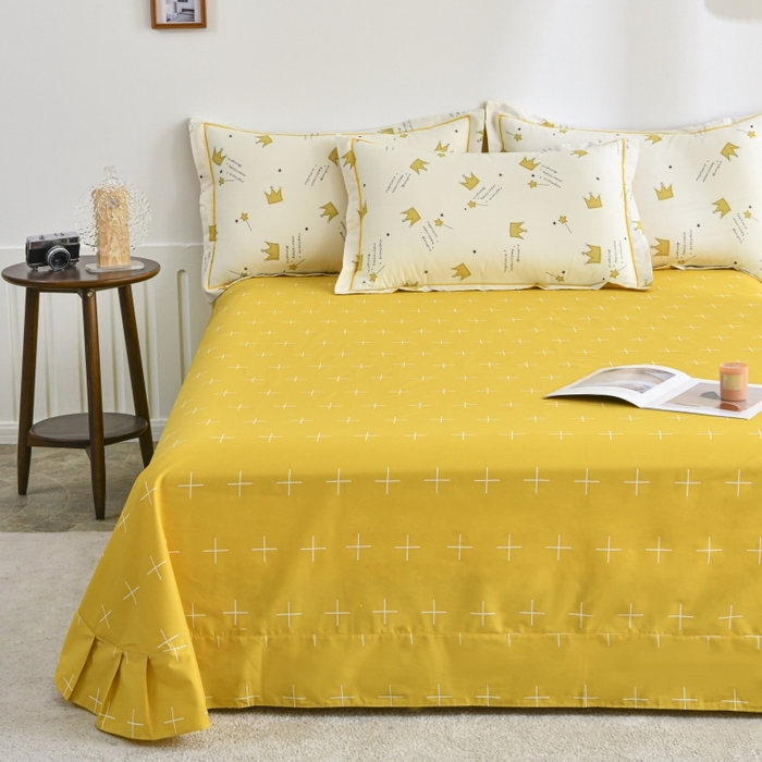 91家纺网 家纺一手货源 找家纺 磨毛世家家纺 206新款铂金凯丽全棉四件套 小王子