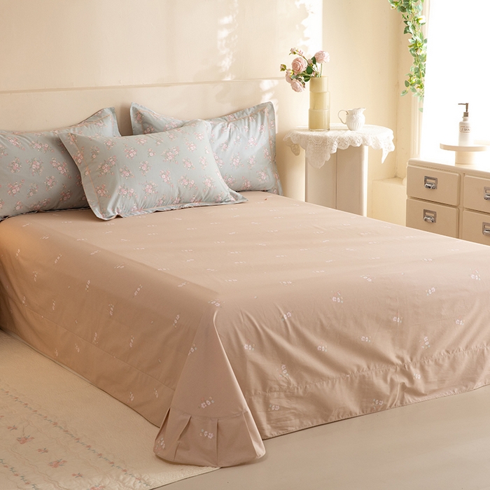 91家纺网 家纺一手货源 找家纺 磨毛世家家纺 206新款铂金凯丽全棉四件套 小巷人家-绿