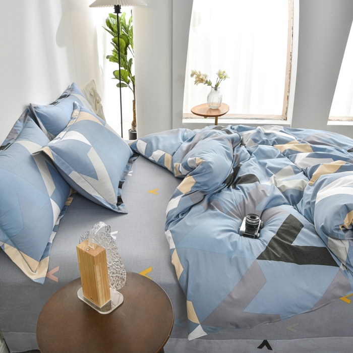 91家纺网 家纺一手货源 找家纺 磨毛世家家纺 206新款铂金凯丽全棉四件套 新都时尚