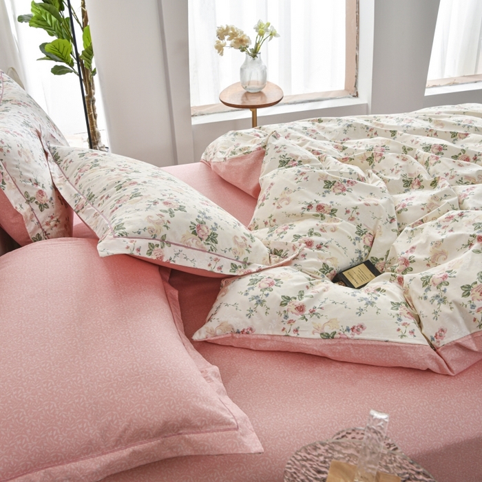 91家纺网 家纺一手货源 找家纺 磨毛世家家纺 206新款铂金凯丽全棉四件套 雅柔