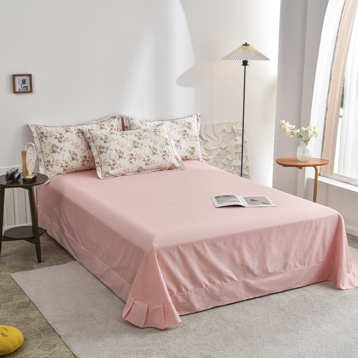 91家纺网 家纺一手货源 找家纺 磨毛世家家纺 206新款铂金凯丽全棉四件套 雅柔