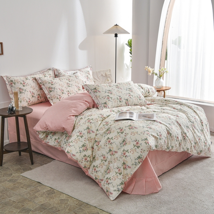 91家纺网 家纺一手货源 找家纺 磨毛世家家纺 206新款铂金凯丽全棉四件套 雅柔