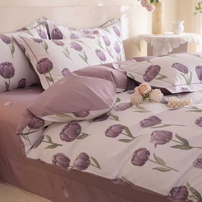 91家纺网 家纺一手货源 找家纺 磨毛世家家纺 206新款铂金凯丽全棉四件套 郁见未来