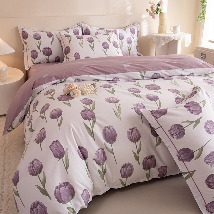 91家纺网 家纺一手货源 找家纺 磨毛世家家纺 206新款铂金凯丽全棉四件套 郁见未来