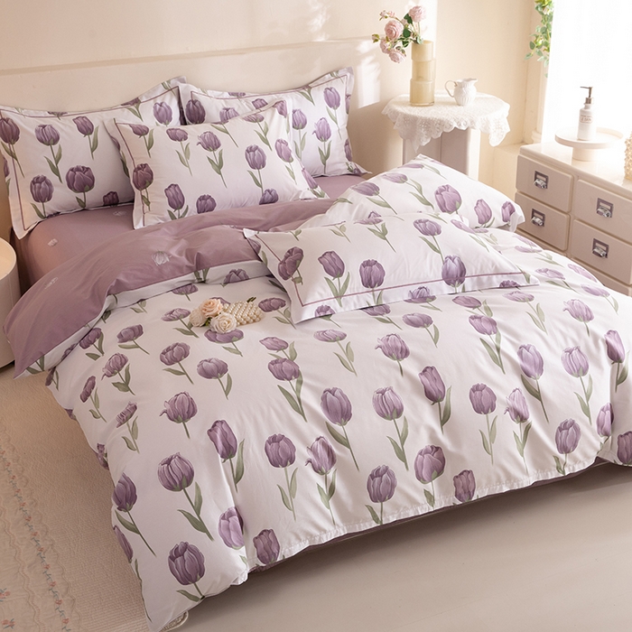 91家纺网 家纺一手货源 找家纺 磨毛世家家纺 206新款铂金凯丽全棉四件套 郁见未来