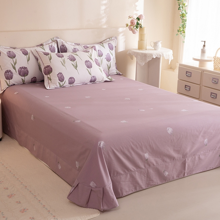 91家纺网 家纺一手货源 找家纺 磨毛世家家纺 206新款铂金凯丽全棉四件套 郁见未来