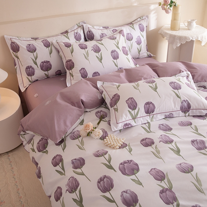 91家纺网 家纺一手货源 找家纺 磨毛世家家纺 206新款铂金凯丽全棉四件套 郁见未来